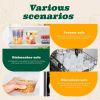 Deli Plastic Storage Reusable Containers with Lids 8oz, 16oz, 32oz (10 CT of each - Combo 30CT) Food Containers, Microwavable & Freezer Friendly