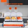VEVOR Electric Buffet Server & Food Warmer, 25.6" x 15" Portable Stainless Steel Chafing Dish Set with Temp Control & Oven-Safe Pan, Catering