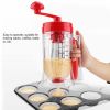 Batter Mixer, Handheld Manual Pancake Cake Batter Dispenser Baking Tool