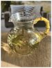 3 Quarts Water Pitcher with Lid, Palm Tree Design Unbreakable Plastic, with Spout BPA Free