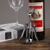 Wine Opener Stainless Steel Wing Type Metal Sommeliers Corkscrew Bottle Openers Cork Remover