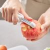 3 In 1 Multifunctional Rotary Paring Knife 360 Rotating Stainless Steel Peeler