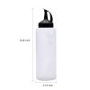 3Pcs 12 oz Plastic Squeeze Condiment Bottles; Refillable With Twist On Cap Lids