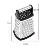 4 Sides Cheese and Vegetables Box Grater Stainless Steel Multifunctional Slicer