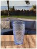 Plastic Diamond Cut Acrylic Drinking Glasses Set of 4