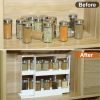 Swivel Cabinet Organizer Revolving Kitchen Rack Spice Organizer