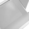 Trash Can Cabinet with Adjustable Door Tilted Angles;  Kitchen Garbage Bin Holder, White