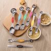 Set Of 8; Magnetic Measuring Spoon Set; Fits In Spice Jars; Stackable