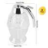 1pc Honey or Syrup Dispenser; No Drip; Jar With Storage Stand; 8oz Capacity