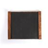 Willart Sheesham Wood (Rosewood) Table Mat for Drinks Snacks Foldable to fit over Armrest