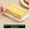 1pc Kitchen Butter Preservation Box, Easy Slice into Pats, Dividable Pan With Lid