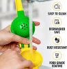 Metal 2-In-1 Lemon Lime Squeezer - Max Extraction Manual Citrus Juicer