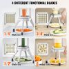 VEVOR Commercial Food Chopper Dicer French Fry Cutter for Fruits and Vegetables 4 Blades