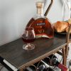 Grey 11 Bottle Wine Rack, 5 Tier Freestanding with Hanging Glass Holder and Storage Shelves, Home Bar