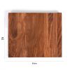 Willart Sheesham Wood (Rosewood) Table Mat for Drinks Snacks Foldable to fit over Armrest