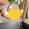 1pc Pasta Strainer - Cute Monster Eye Design - BPA Free Food Strainer For Kitchen - Kitchen Accessory Gift