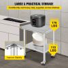 VEVOR Stainless Steel Work Table with Wheels 24 x 30 Heavy Duty for Home - Commercial Kitchen Business