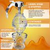 1pc Honey or Syrup Dispenser; No Drip; Jar With Storage Stand; 8oz Capacity