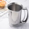 1pc Handheld Stainless Steel Batter Dispencer; Cupcake or Pancake