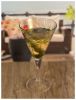 Palm Tree V Shaped Plastic Wine Glasses Set of 4 (14oz), BPA Free Acrylic Unbreakable