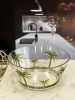 Palm Tree Acrylic Serving Bowl, Unbreakable Large Plastic  BPA Free, Soup, Salad, Snacks
