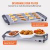 VEVOR Electric Buffet Server & Food Warmer, 25.6" x 15" Portable Stainless Steel Chafing Dish Set with Temp Control & Oven-Safe Pan, Catering