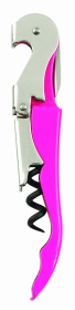 Truetap Double Hinged Waiter'S Corkscrew By True (Color: Pink)