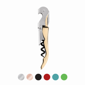 Truetap Double Hinged Waiter'S Corkscrew By True (Color: Gold)