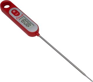 Escali AH1 Stainless Steel Oven Safe Meat Thermometer; Extra Large 2.5-inches Dial (Color: Digital Red)