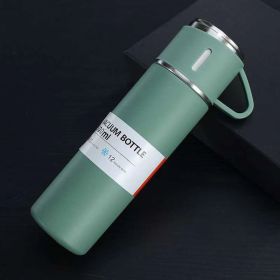 1pc/1Set Stainless Steel Thermal Cup; With Gift Box Set; Double Layer Leakproof Insulated; Keeps Hot And Cold Drinks (Color: Green Single Cup)