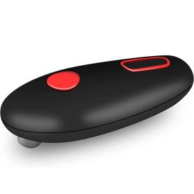 1pc Electric Can Opener; Automatic Safety Can Opener With One Contact; Battery Operated (Color: Black)