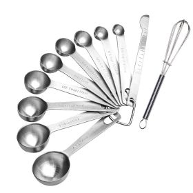 Measuring Spoons: U-Taste 18/8 Stainless Steel Measuring Spoons Set of 9 Pieces (Type: 11 pieces)
