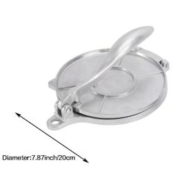1pc Manual Pastry Press; Mexican Pasta Press; Kitchen Utensils For Home; Restaurant; 7.87"Ã—7.87" 6.3"Ã—6.3" (Size: Silvery 7.87inch)