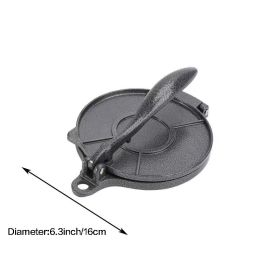 1pc Manual Pastry Press; Mexican Pasta Press; Kitchen Utensils For Home; Restaurant; 7.87"Ã—7.87" 6.3"Ã—6.3" (Size: Black 6.3inch)