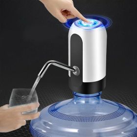 Water Bottle Switch Pump Electric Automatic Universal Dispenser (Color: White)