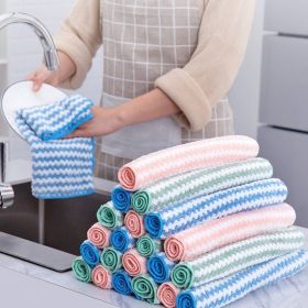 3/5pcs Coral Fleece Dish Cloth (Size: 5pcs, 9.8*9.8in)