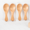 4Pcs Mini Wooden Spoons; Short Handle Wood Spoons for Condiments Kitchen Gadgets