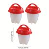 3pcs/6pcs Non-stick Silicone Egg Cup; Kitchen Gadget Steamed Egg Cup; Poachers Accessories