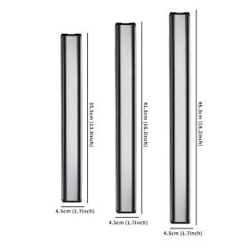 1pc Magnetic Knife Holder Strips; Stainless Steel Wall Mount Rack; Kitchen Utensil Tool Holder (Size: 18 Inch)