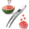 1pc Watermelon Cutter Slicer, Stainless Steel Cube Maker Quick Safe Use, Kitchen Gadget