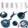 1pc Multifunctional Vegetable Cutter, Potato Shredded Grater, 3 Blades Or 6 Blades Optional