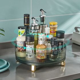 Kitchen Rotating Spice or Condiment Rack Household Multi-functional Storage Turntable (select: VB059-green)