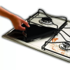 4pcs Stove Burner Covers; Universal Gas Range Protectors; Double Thickness Reusable Non-Stick Fast Clean Liners For Kitchen Cooking