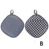 Silicone Covered Oven Mitts and Hot Pads; Nordic Style Microwave Oven Gloves; Kitchen Baking