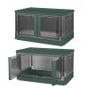 2Pcs 72L Foldable Storage Bins with Lid Collapsible Stackable