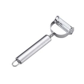 Kitchen Peeler Stainless Steel Double-Head Household Multiple-Function (Model: 2 in 1)