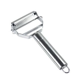 Kitchen Peeler Stainless Steel Double-Head Household Multiple-Function (Model: 4 in 1)