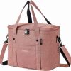 1pc Insulated Lunch Bag Reusable Large Food Cooler Box Tote Shoulder Strap For Work Office Picnic Beach Travel