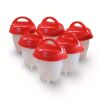 3pcs/6pcs Non-stick Silicone Egg Cup; Kitchen Gadget Steamed Egg Cup; Poachers Accessories
