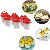 3pcs/6pcs Non-stick Silicone Egg Cup; Kitchen Gadget Steamed Egg Cup; Poachers Accessories